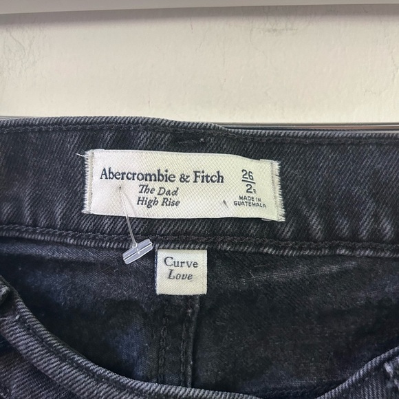 Abercrombie the dad high rise black jeans 26 - Picture 3 of 4